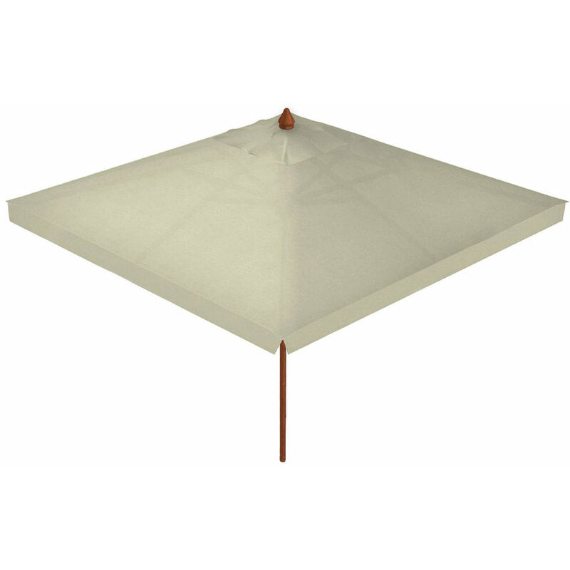 foto del prodotto ombrellone da giardino 2,2x2,2 m palo 48 mm in legno telo in acrilico ecr 