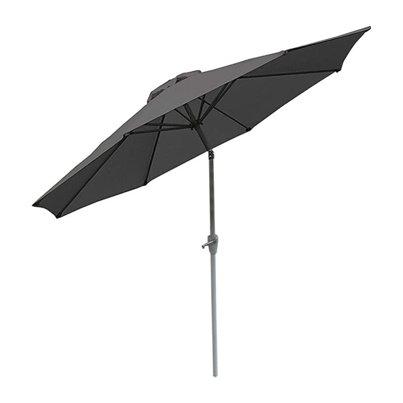 foto del prodotto ombrellone da giardino 2,7m inclinabile poliestere alluminio 5kg antracite 040003879