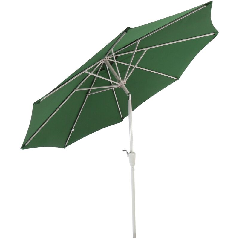 foto del prodotto ombrellone da giardino 2,7m inclinabile poliestere alluminio 5kg verde 040003878