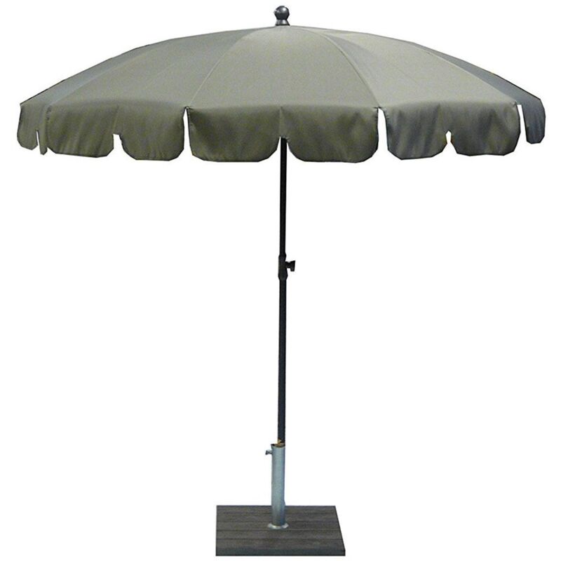foto del prodotto ombrellone da giardino 200 cm palo 27 mm in acciaio maffei allegro tortora