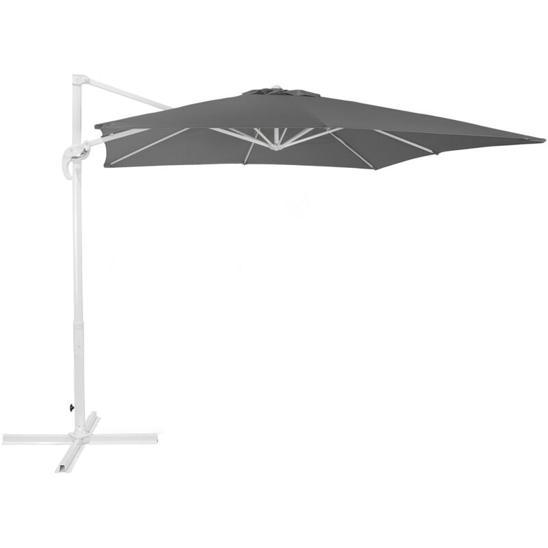 foto del prodotto ombrellone da giardino 250 x 250 x 235 cm antracite bianco monza