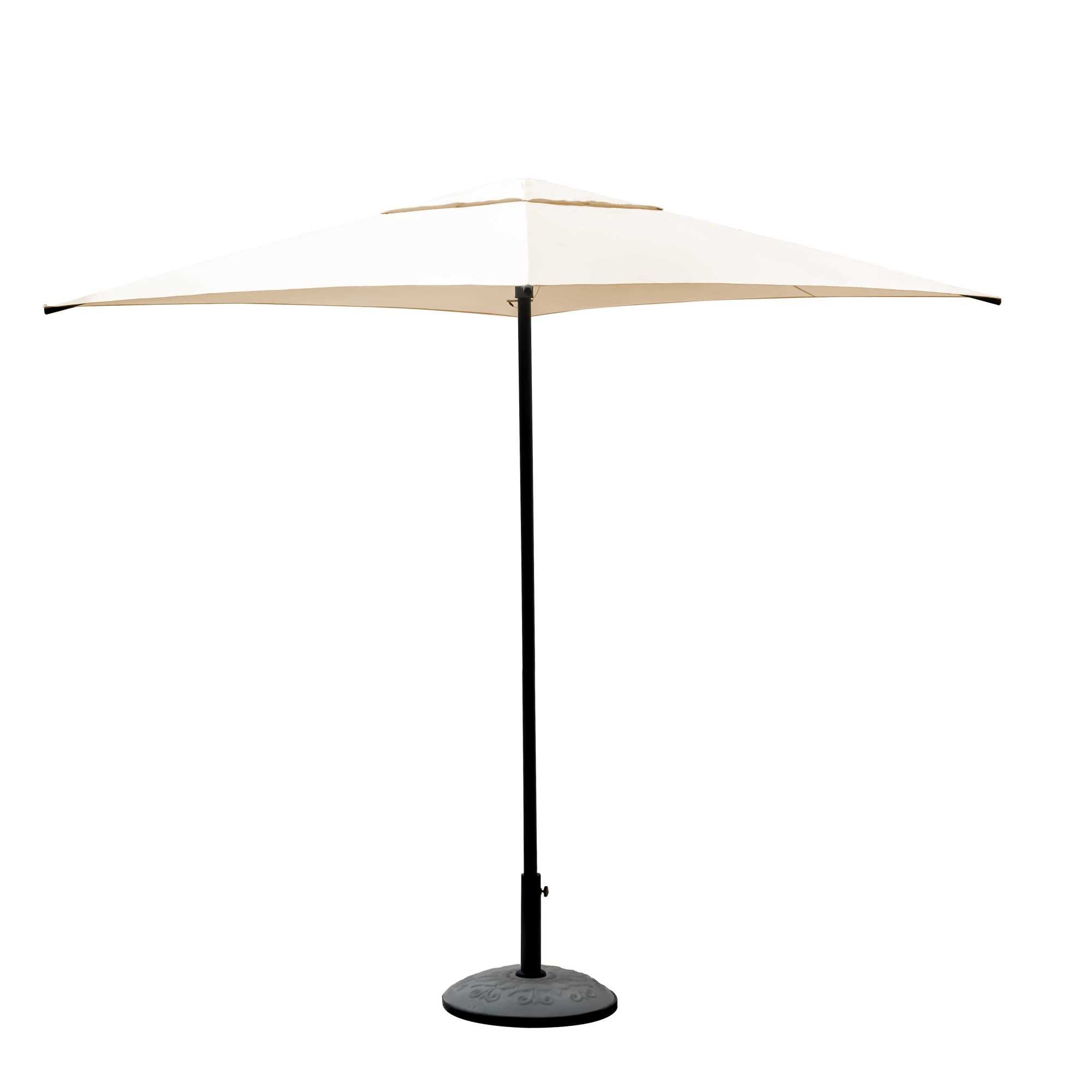 foto del prodotto ombrellone da giardino 2x2 m in alluminio william bianco