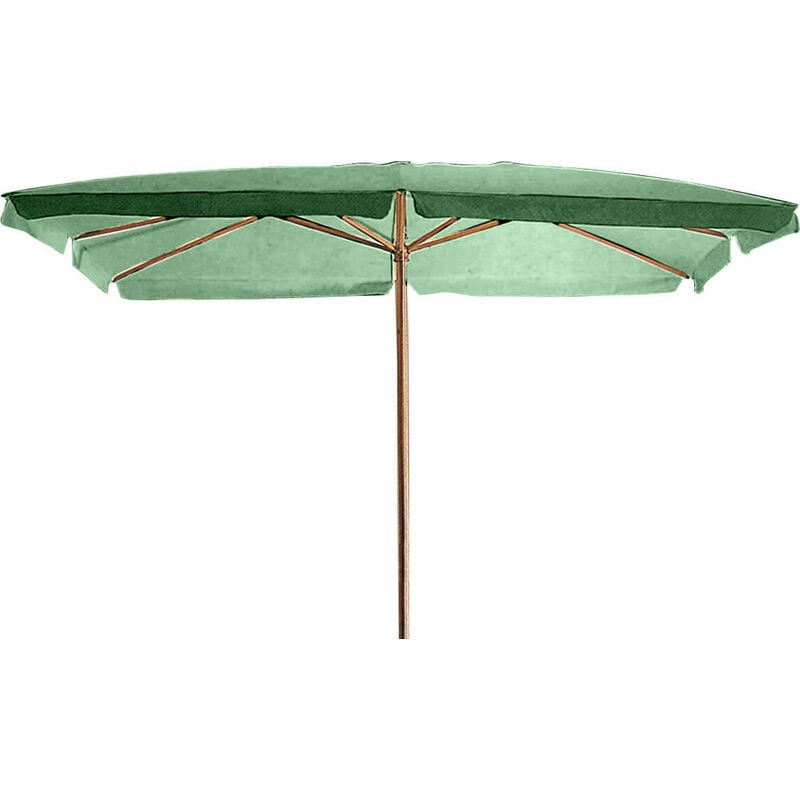 foto del prodotto ombrellone da giardino 2x3 m palo 48 mm in legno bauer verde