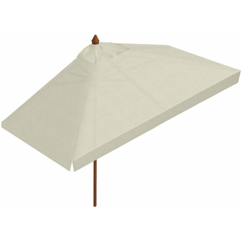 foto del prodotto ombrellone da giardino 2x4 m palo 57 mm mezzaluna in legno telo in acrilico ecr 