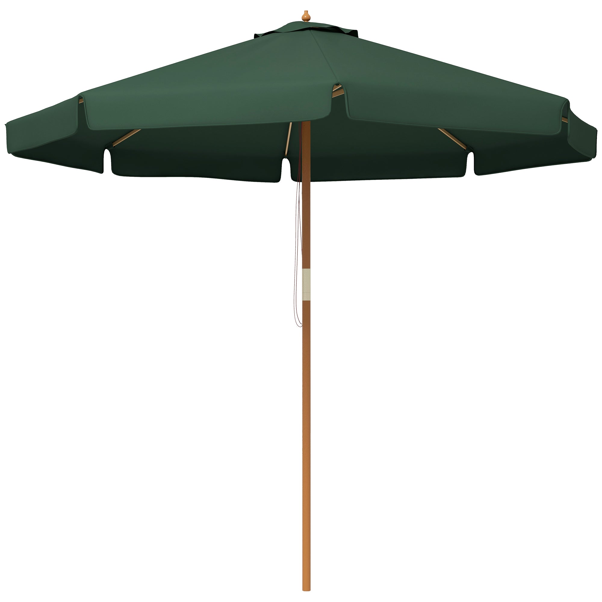 foto del prodotto ombrellone da giardino 325x250 cm in bamb e poliestere verde