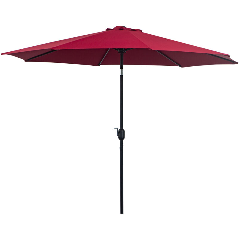 foto del prodotto ombrellone da giardino 3x2.5 m inclinabile in metallo e poliestere outsunny