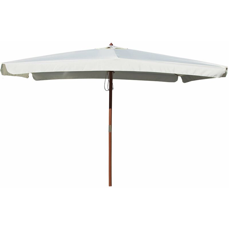 foto del prodotto ombrellone da giardino 3x2 m palo 48 mm in legno e poliestere ecr 