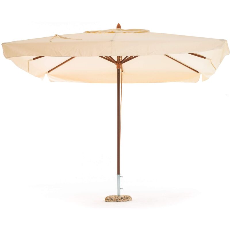 foto del prodotto ombrellone da giardino 3x2 m palo 48 mm in legno e poliestere oasis ecr 