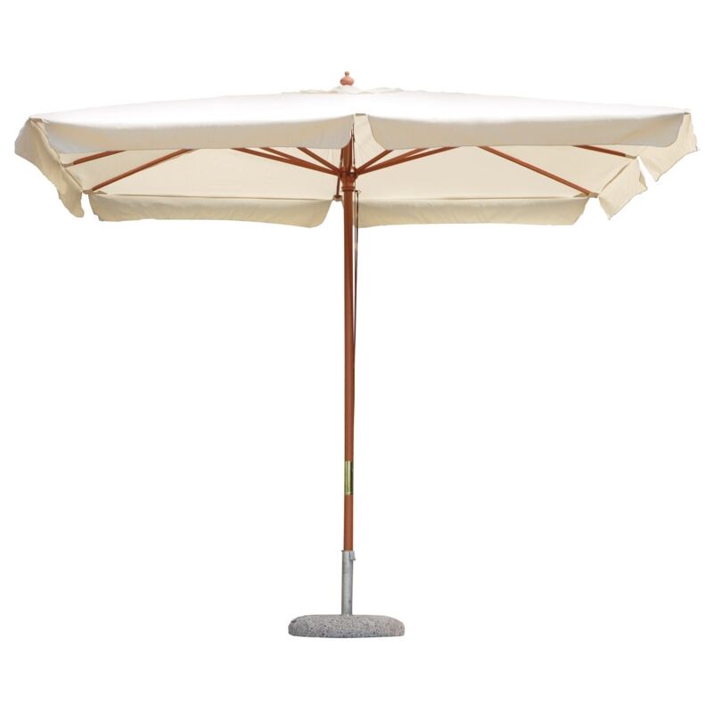 foto del prodotto ombrellone da giardino 3x2 mt in legno palo centrale colore ecr 