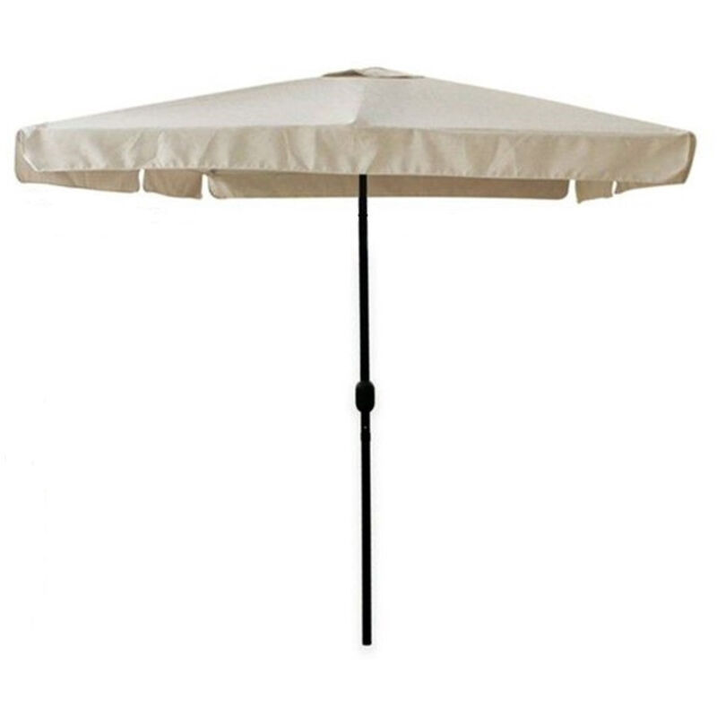 foto del prodotto ombrellone da giardino 3x4 mt arredo esterno balcone terrazzo patio beige 223236 trade shop traesio
