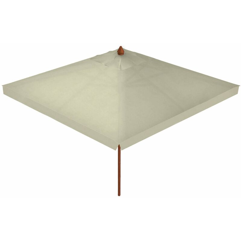 foto del prodotto ombrellone da giardino 4x4 m palo 60 mm in legno telo in acrilico con balza danieli bangkok ecr 