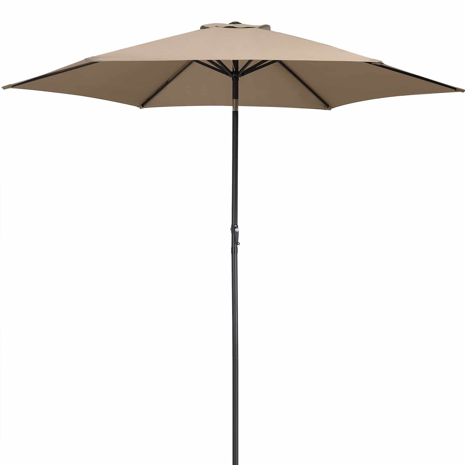 foto del prodotto ombrellone da giardino alluminio tortora 300cm uv 80 