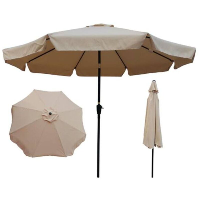 foto del prodotto ombrellone da giardino cilvani 3x3 modello avocado - misura 3x3 - colore ecru