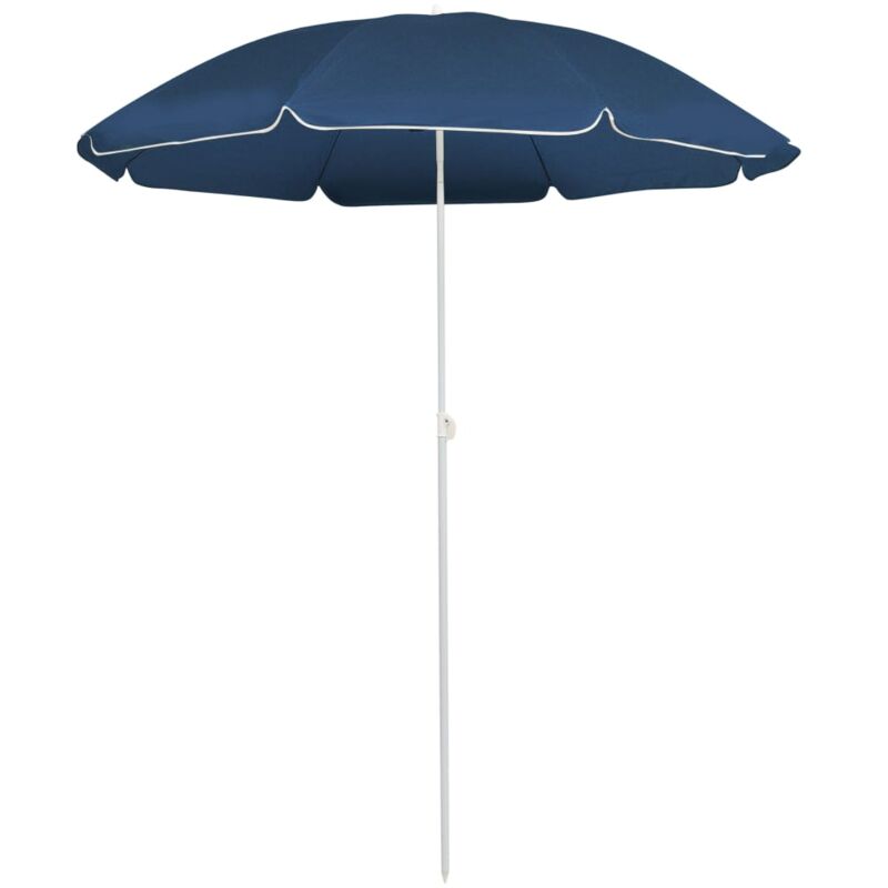 foto del prodotto ombrellone da giardino con palo in acciaio blu 180 cm vidaxl