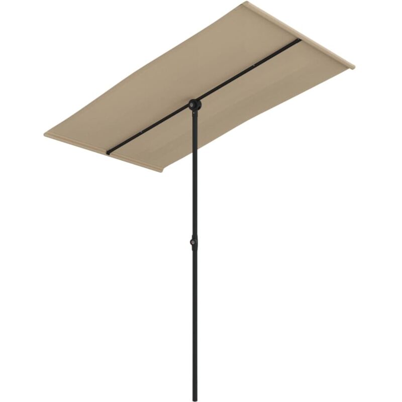 foto del prodotto ombrellone da giardino con palo in alluminio 180x110cm verde vidaxl