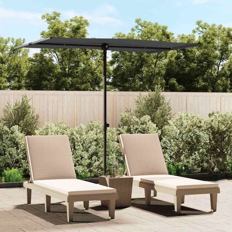 foto del prodotto ombrellone da giardino con palo in alluminio 2x1,5 m antracite vidaxl