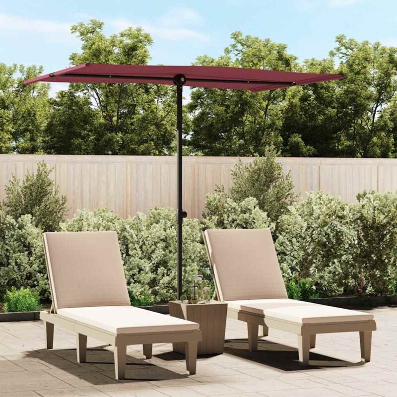 foto del prodotto ombrellone da giardino con palo in alluminio 2x1,5 m bord vidaxl