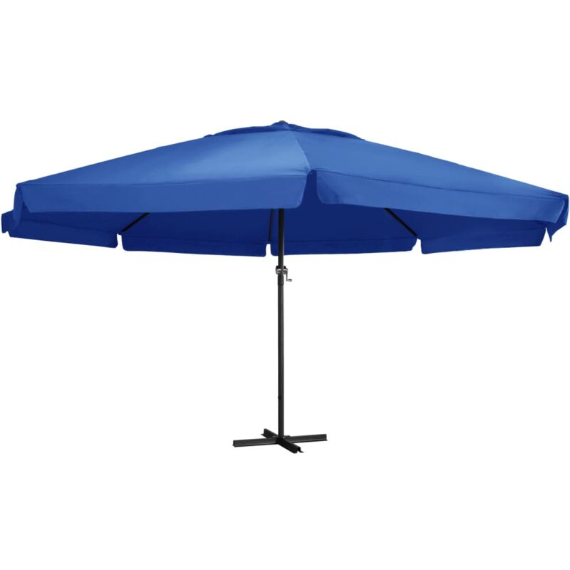 foto del prodotto ombrellone da giardino con palo in alluminio 500 cm azzurro vidaxl