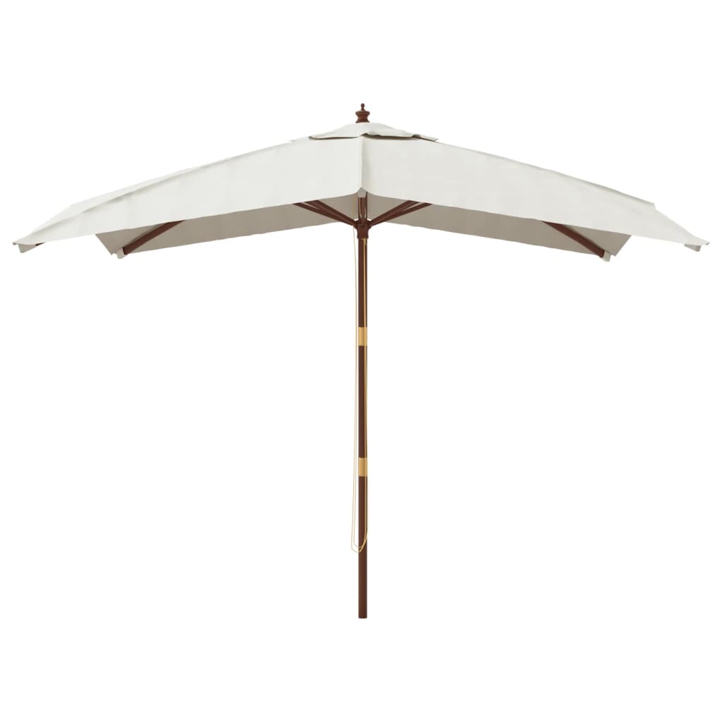 foto del prodotto ombrellone da giardino con palo in legno 300 x 300 x 273 cm sabbia 02 0008355