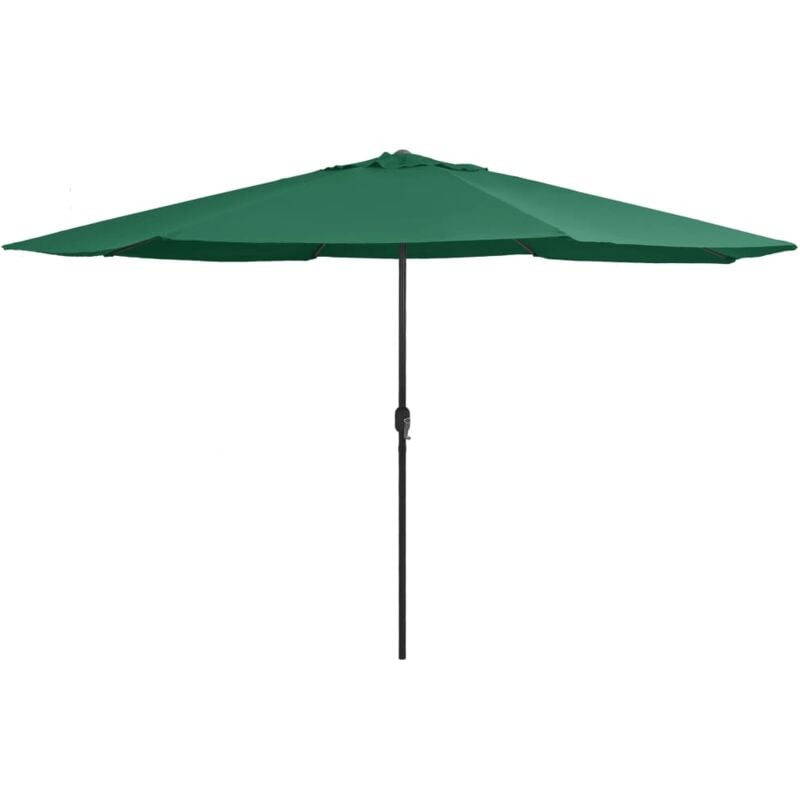 foto del prodotto ombrellone da giardino con palo in metallo 390 cm verde vidaxl