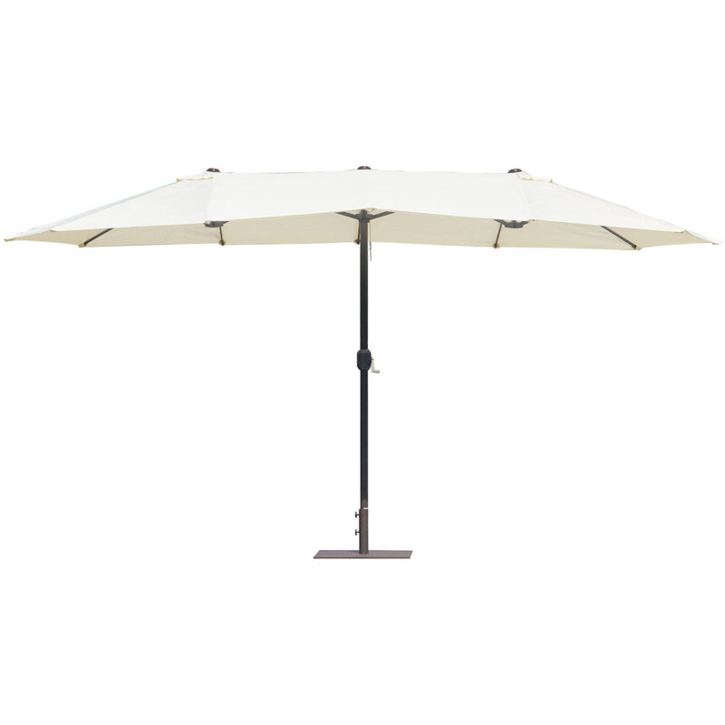 foto del prodotto ombrellone da giardino doppio 2,7x4,5m palo 48 mm antracite e ecr 