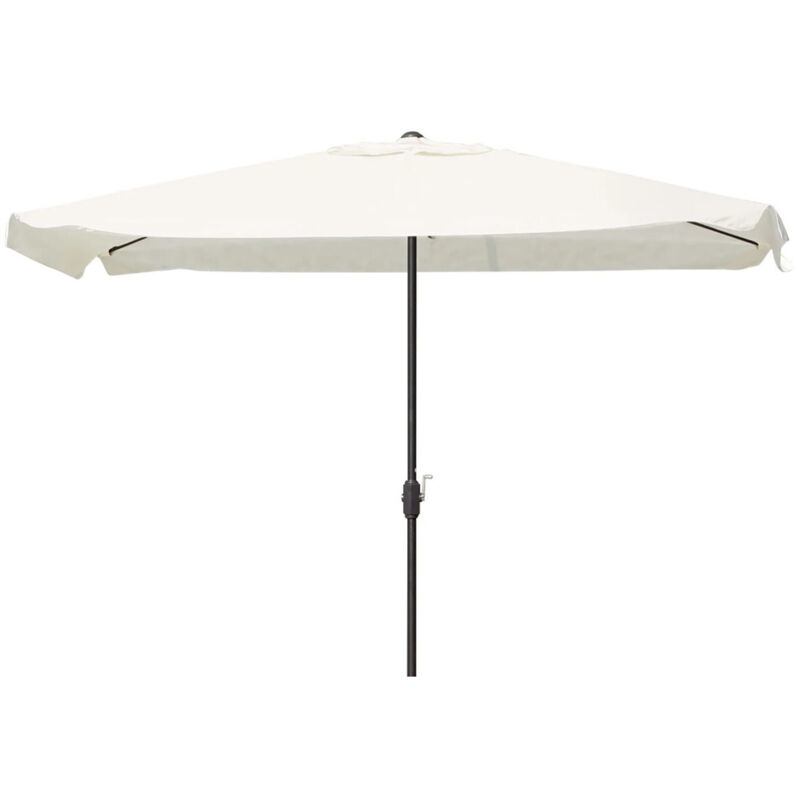 foto del prodotto ombrellone da giardino esterno balcone terrazzo bianco 3x2 mt con manovella 223223 trade shop traesio