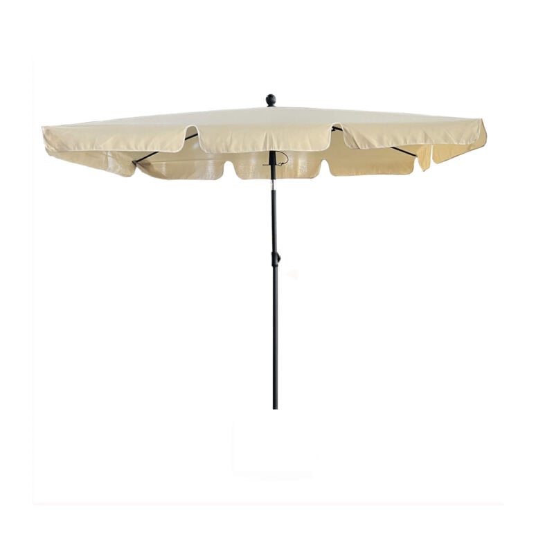 foto del prodotto ombrellone da giardino floks con protezione uv beige peso 2,8 kg dimensioni 200x123x235 cm