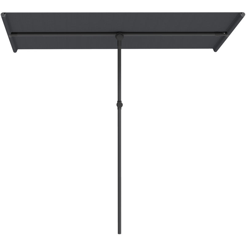 foto del prodotto ombrellone da giardino girevole 180 ad altezza regolabile grigio scuro outsunny