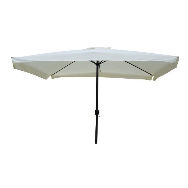 foto del prodotto ombrellone da giardino in acciaio con palo centrale 2 x 3 metri con copertura color ecr arredamento esterni arredamento giardino