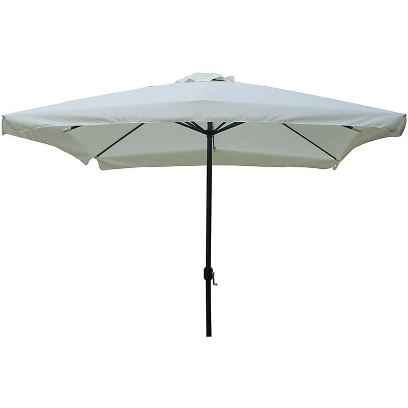 foto del prodotto ombrellone da giardino in acciaio con palo centrale 3 x 3 metri con copertura color ecr arredamento esterni arredamento giardino
