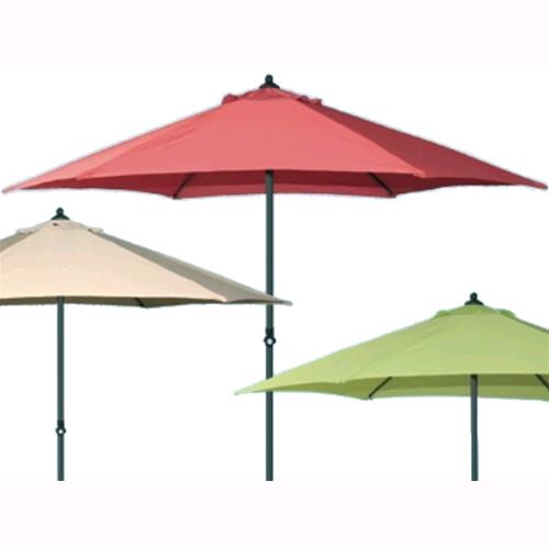 foto del prodotto ombrellone da giardino in alluminio verde diam. 270cm. palo min max 34 38