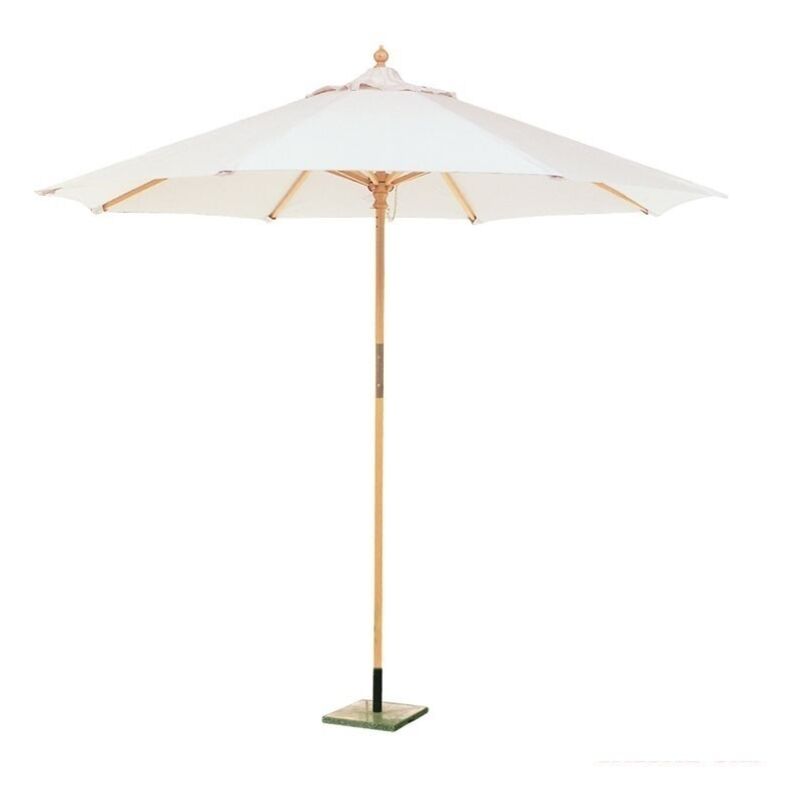 foto del prodotto ombrellone da giardino in legno tondo 250 cm garden deluxe collection