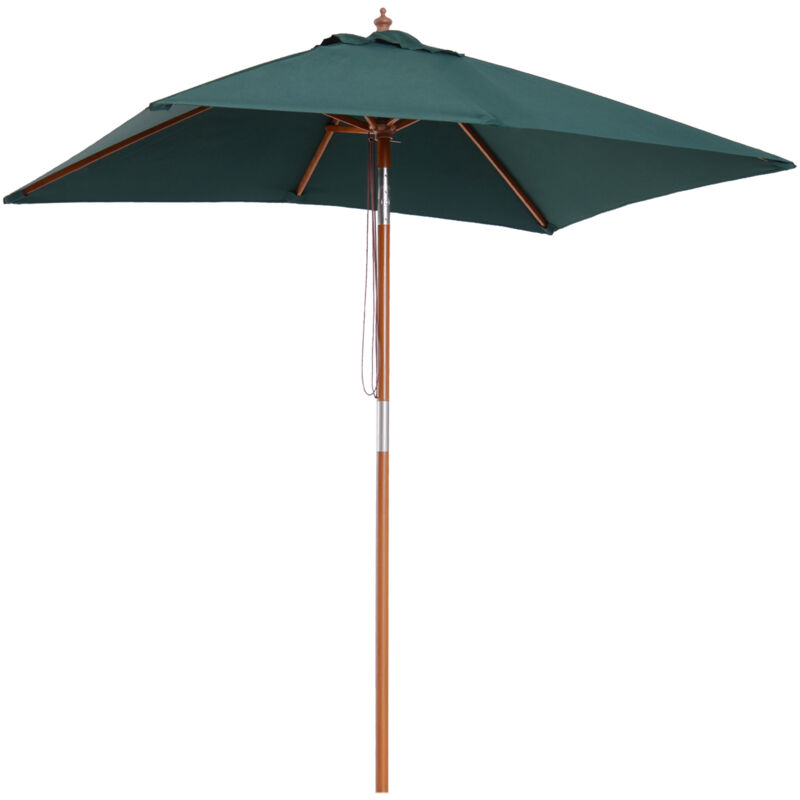 foto del prodotto ombrellone da giardino inclinabile 2x1.5m a 6 stecche outsunny