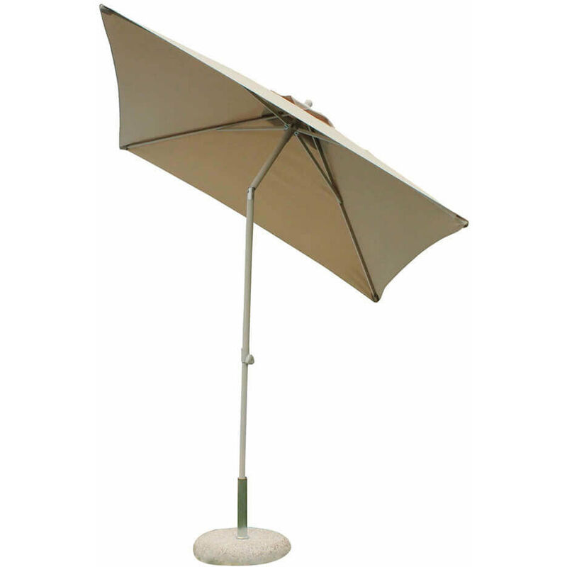 foto del prodotto ombrellone da giardino nice 2x2 m in alluminio tortora