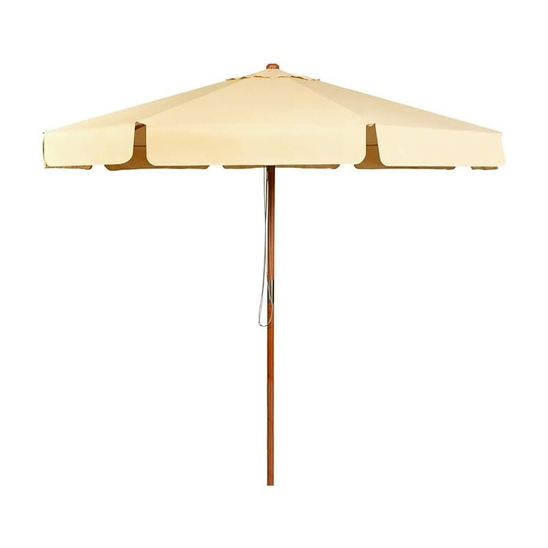 foto del prodotto ombrellone da giardino, ombrellone da esterno con pulsante manuale e inclinazione regolabile, protezione uv, diametro 3m, ideale per piscina,
