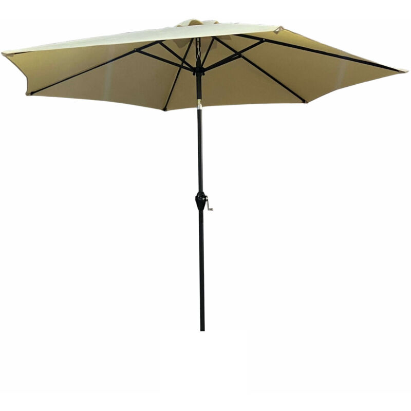 foto del prodotto ombrellone da giardino orient con regolazione dell inclinazione beige peso 4,5 kg dimensioni 270x270x235 cm