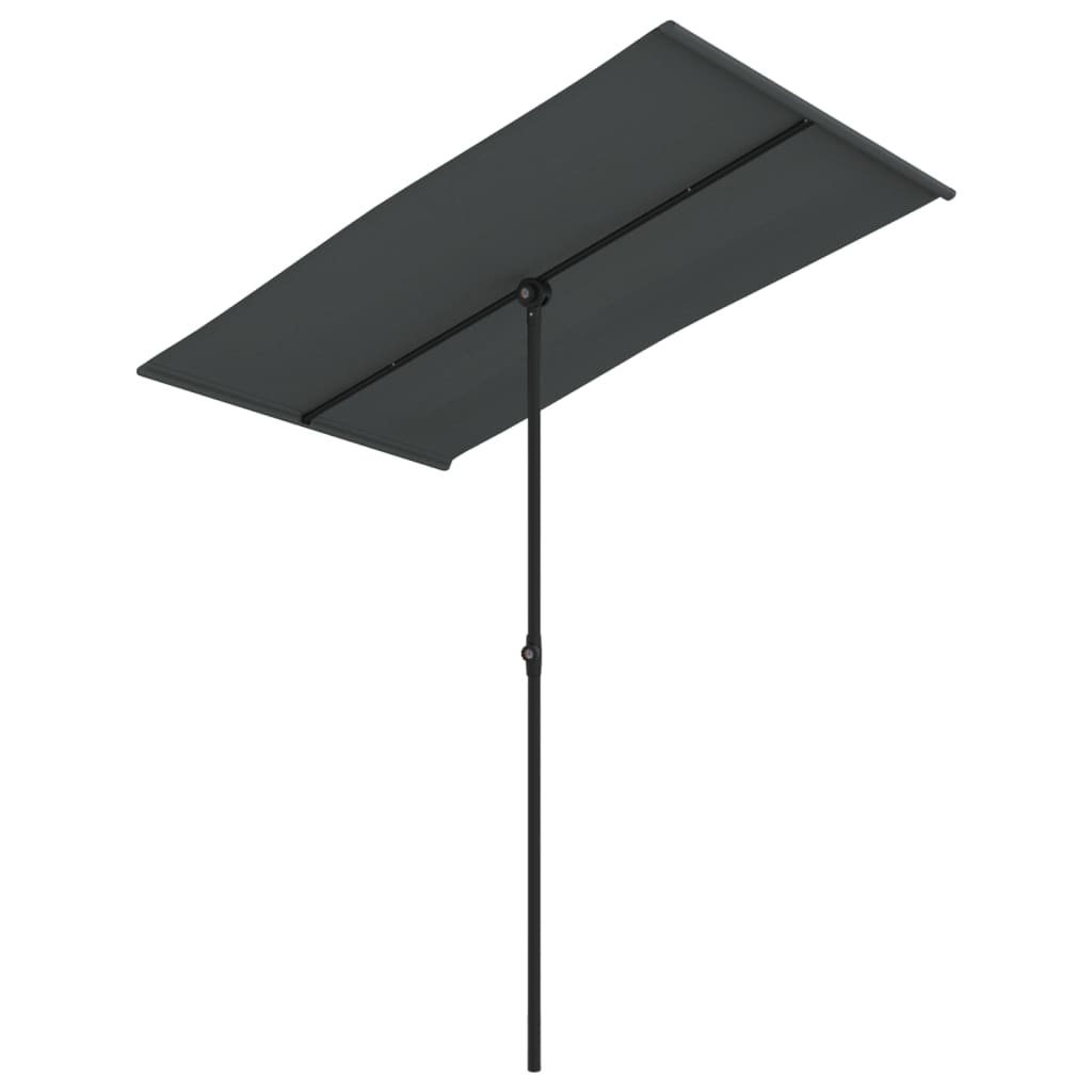 foto del prodotto ombrellone da giardino palo in alluminio 180x110cm antracite vidaxl