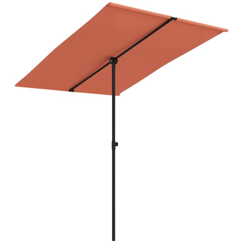 foto del prodotto ombrellone da giardino palo in alluminio 2x1,5 m terracotta vidaxl