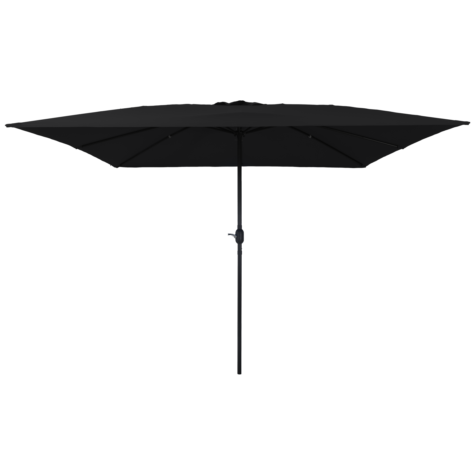 foto del prodotto ombrellone da giardino quadrato 295x245 cm nero