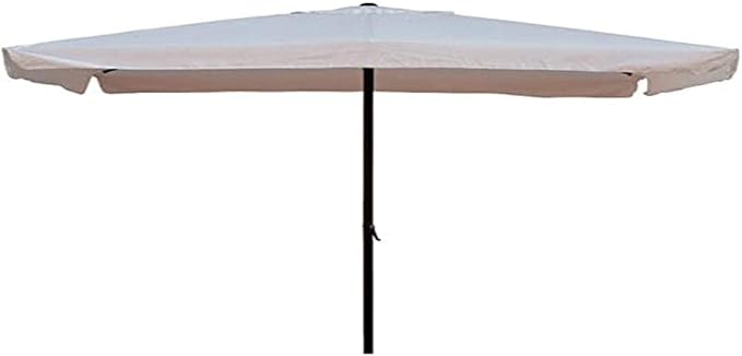 foto del prodotto ombrellone da giardino rettangolare essenza in poliestere bianco 2x3 mt