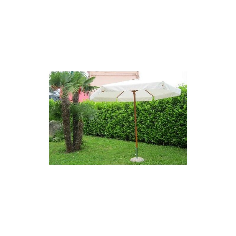 foto del prodotto ombrellone da giardino struttura in legno palo centrale tondo diametro 2,85 mt