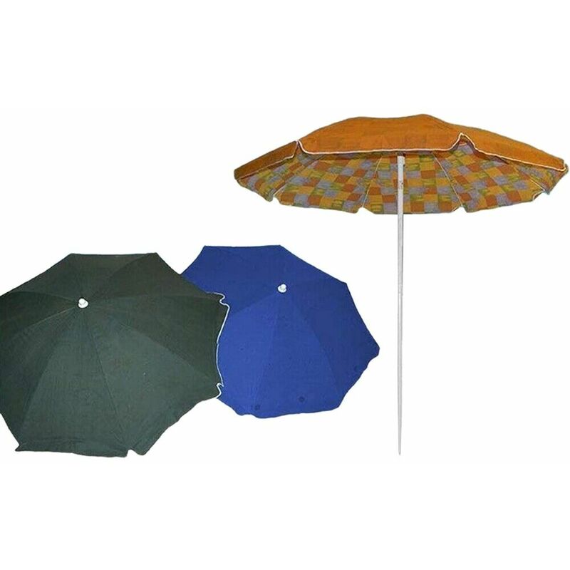 foto del prodotto ombrellone da spiaggia double face con snodo 200cm per mare piscina giardino terrazzo balcone in metallo e tessuto colorigenerali arancio