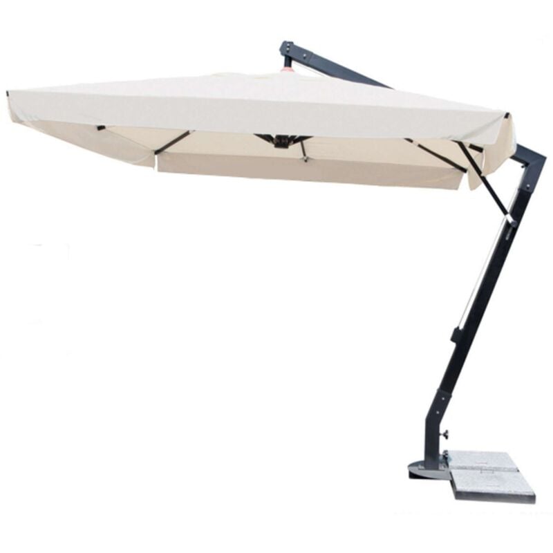 foto del prodotto ombrellone decentrato maxima alu mt. 3x4 top ecru' 310gr m