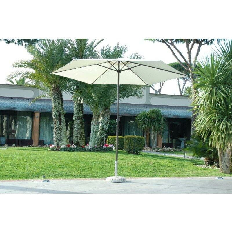 foto del prodotto ombrellone diam.3 m alluminio palo centrale mod. garden colore ecru