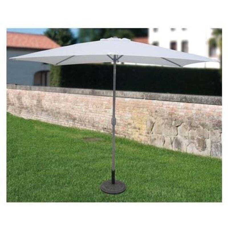immagine 0 del prodotto ombrellone giardino a palo centrale adra rettangolare beige cm. 200x300x278h