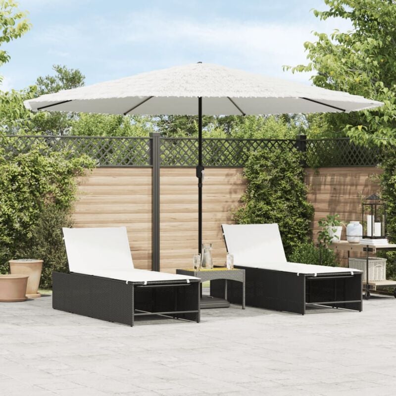 foto del prodotto ombrellone giardino con palo in acciaio bianco 388x388x248 cm vidaxl