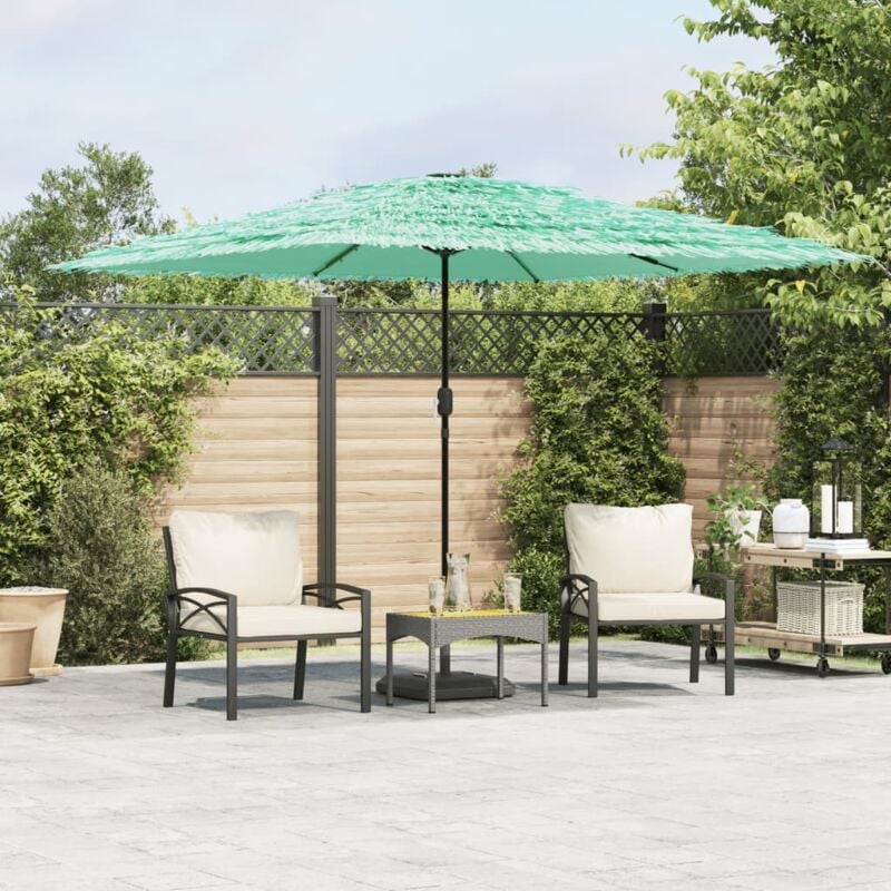 foto del prodotto ombrellone giardino con palo in acciaio verde 290x290x238 cm vidaxl