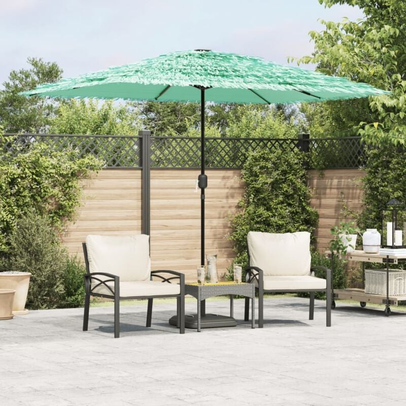 foto del prodotto ombrellone giardino con palo in acciaio verde 300x200x250 cm vidaxl