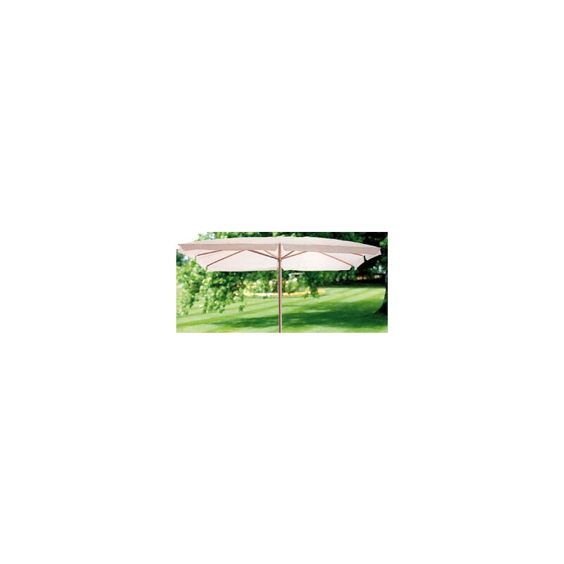 foto del prodotto ombrellone giardino mughetto palo in legno ecru mt. 3x4