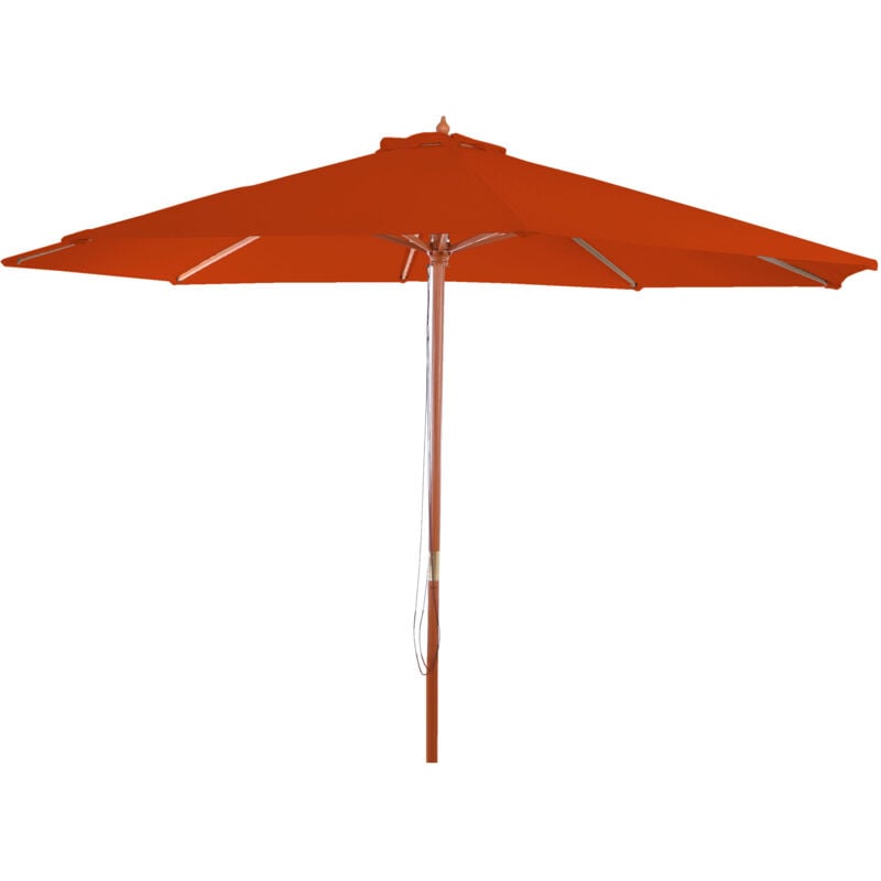 foto del prodotto ombrellone giardino spiaggia n81 florida 300cm poliestere arancione